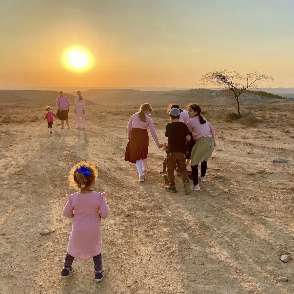 The Ohr Chabad community yishuv site in the Yatir Forest with panoramic mountain views